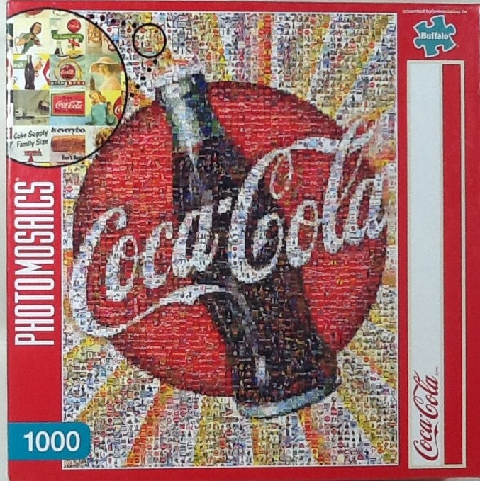 Coca-cola Photomosaics Coke Robert Silvers Jigsaw Puzzle 1000 Pc 26.75 X  19.75 Buffalo Games 