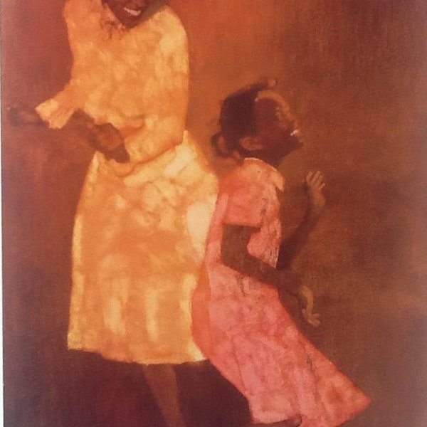 NEW Peaceable Kingdom Press Mother's Day Card 1989 Ragtime Tumpie Bernie Fuchs "Thanks for showing me how... Happy Mother's Day"