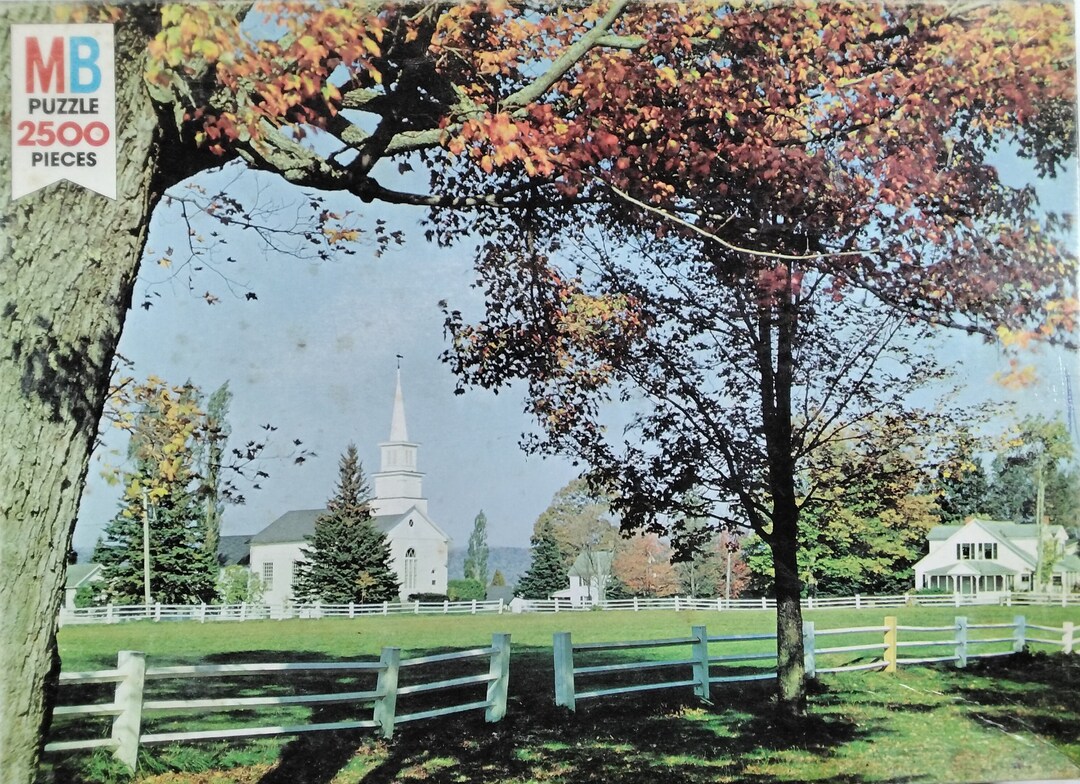 Vintage 1978 Craftsbury Common Vermont Grand Series 2500 Pc Jigsaw