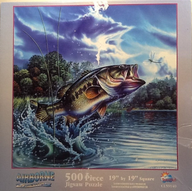 Bass and Spinner Bait Jigsaw Puzzle by Jon Wright - Fine Art America