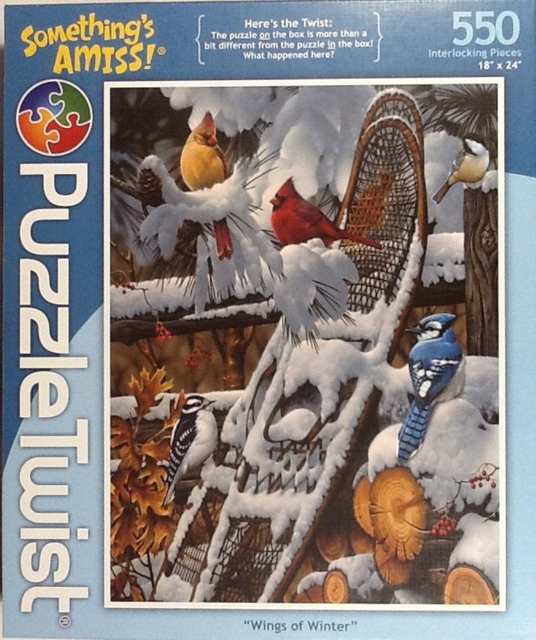 Wings of Winter Something's Amiss Puzzle Twist Cardinal Etsy