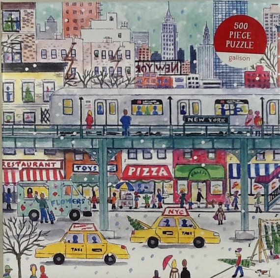 Michael Storrings New York City Subway 500 Piece Jigsaw Puzzle