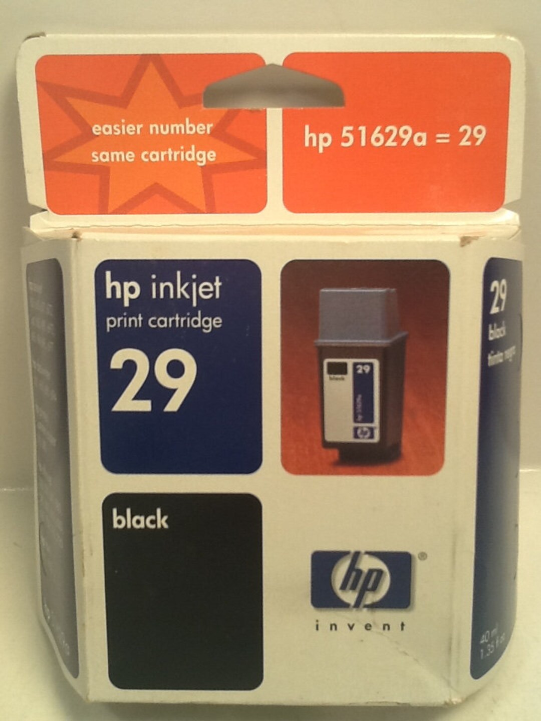 New Unopened HP Inkjet Print Cartridge 29 Black 40 Ml 1.35 Fl Etsy