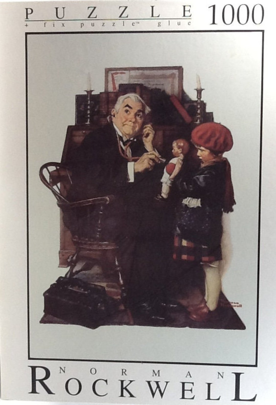 Vintage 1998 Doctor and the Doll Norman Rockwell Jigsaw Puzzle 1000 Pc ...