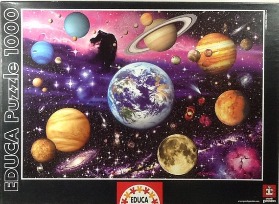 You Are Here Solar System Royce B Mcclure 1000 Pc Jigsaw Puzzle 26.77 X  18.89 Educa Borras 13028 