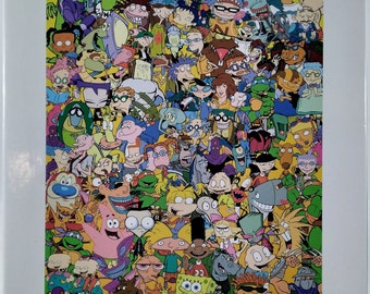 Nickelodeon 3000 pc Jigsaw Puzzle 32" X 45" Aquarius 68-509