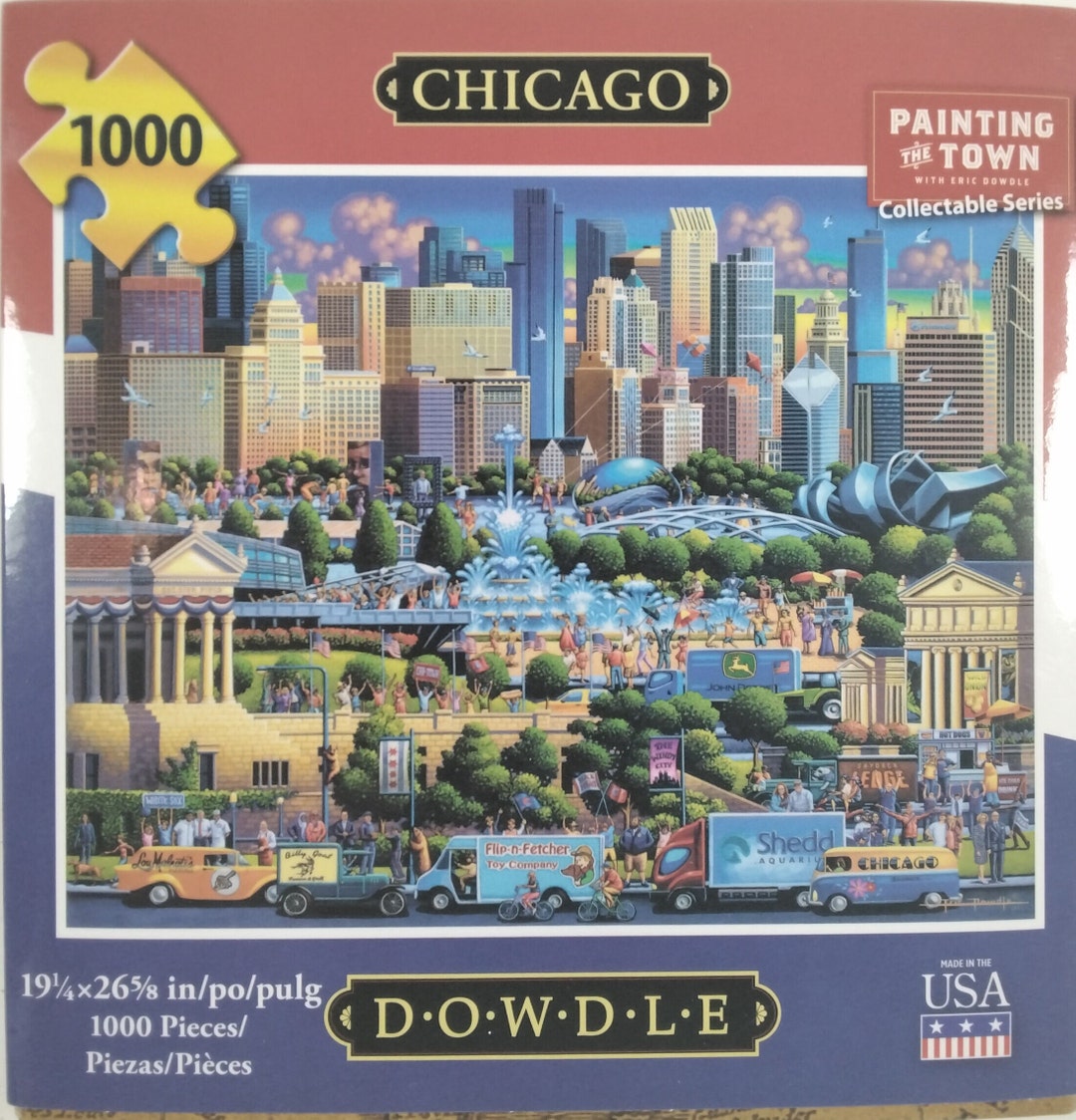 Chicago Eric Dowdle 1000 Pc Jigsaw Puzzle 191/4 X Etsy