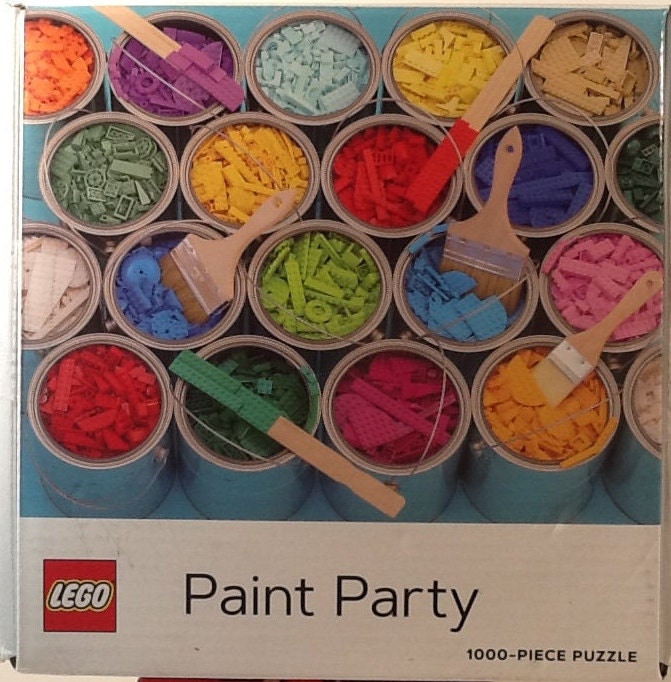 Lego Paint Party Michelle Clair Lydia Ortiz 1000 Pc Jigsaw Puzzle 25 X 20 Chronicle Books Etsy