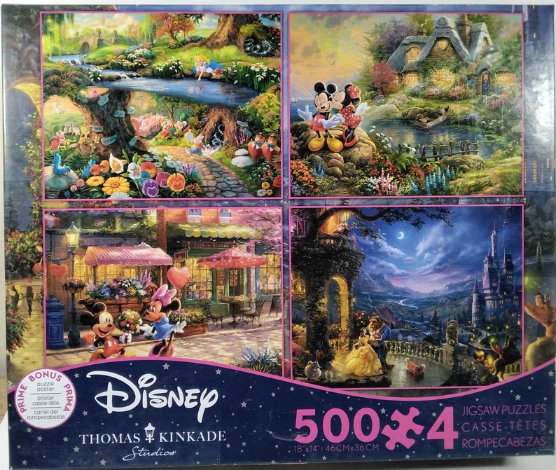 Disney 4pack Alice in Wonderland Beauty and the Beast Mickey and