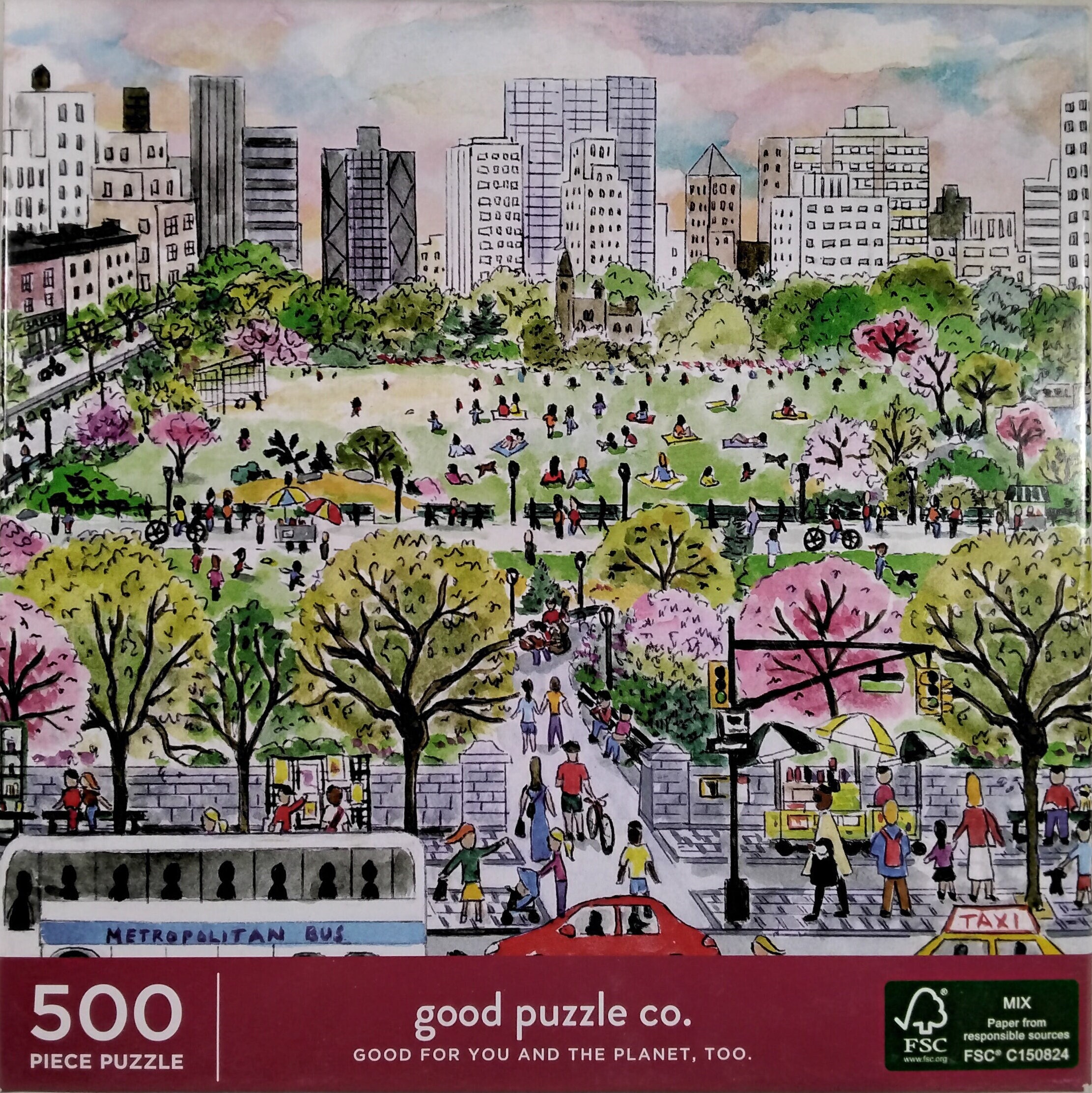 Joy Laforme Autumn at the City Market 1000 Piece Puzzle – Galison