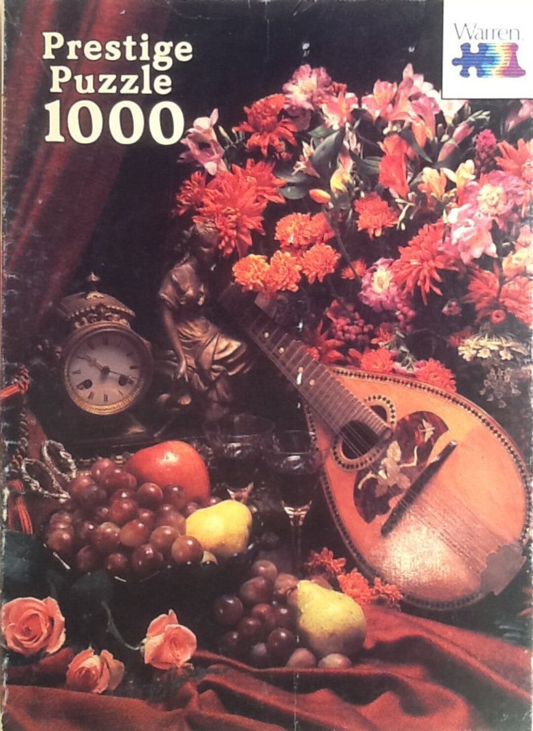 Mandolin Flowers & Fruit 1000 Pc Jigsaw Puzzle 201/4 X 27 Warren