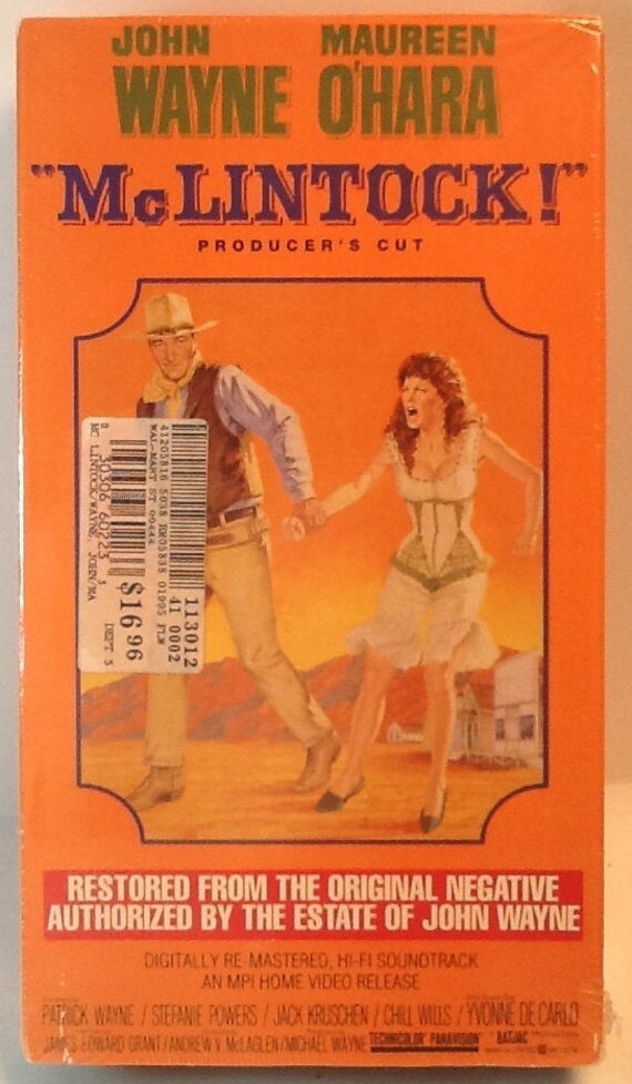 Factory Sealed Mclintock Vhs John Wayne Maureen O Hara Etsy