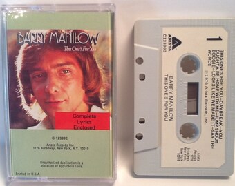 This One S For You Cassette Barry Manilow 1976 Paper Label Etsy