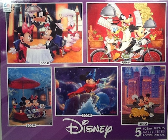 1000 Piece Adults Jigsaw Puzzles Mickey and Minnie Mouse Disney