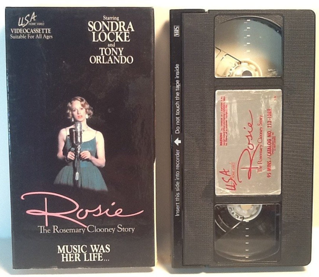 Rosie the Rosemary Clooney Story VHS Sondra Locke Tony Orlando Etsy