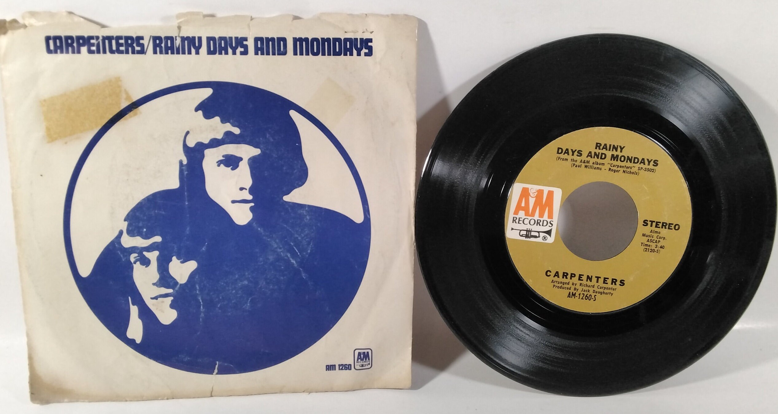 Carpenters / Rainy Days and Mondays, A+M AM-1260