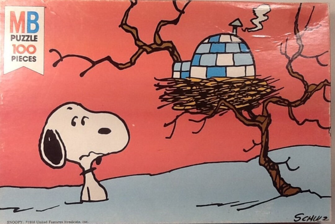 Vintage 1978 Snoopy Woodstock Igloo Peanuts Charles Schulz 100 Etsy