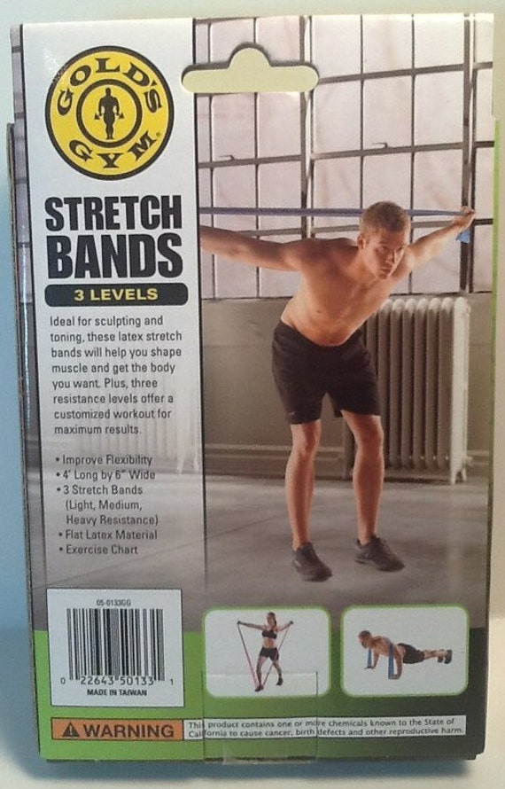 Gold S Gym Stretch Bands Exercises Chart