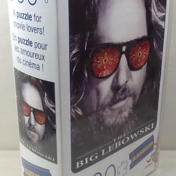 The Big Lebowski Puzzle w/Blockbuster Video VHS Case 500 pc 18" X 24" Cardinal #6054173 Jeff Bridges The Dude