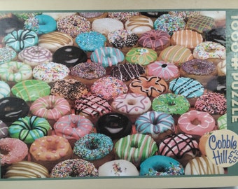 Doughnuts 1000 pc 26.625" X 19.25" Jigsaw Puzzle Cobble Hill 51681