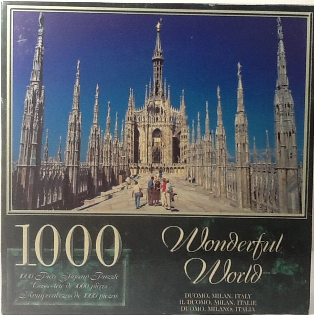 Duomo Milan Italy Wonderful World Jigsaw Puzzle 1000 Pc 28.75 X 19.125  Canadian Group Sure-lox 