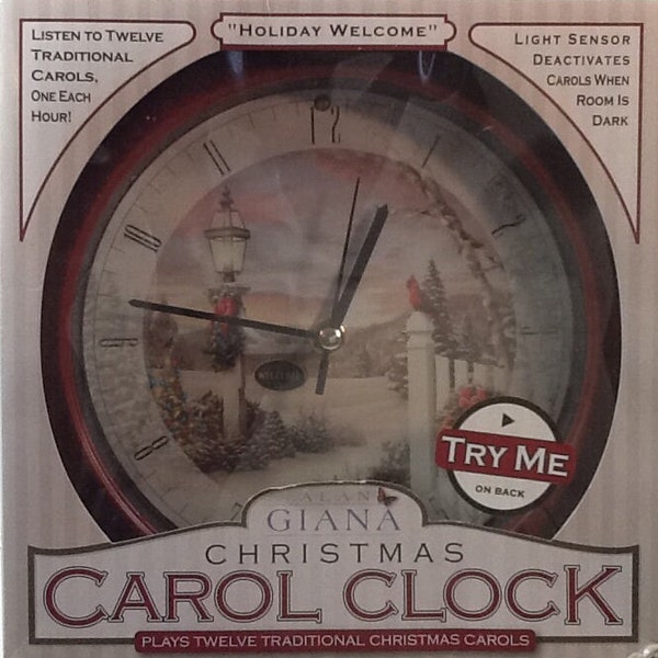 Carol Wall Clock Etsy