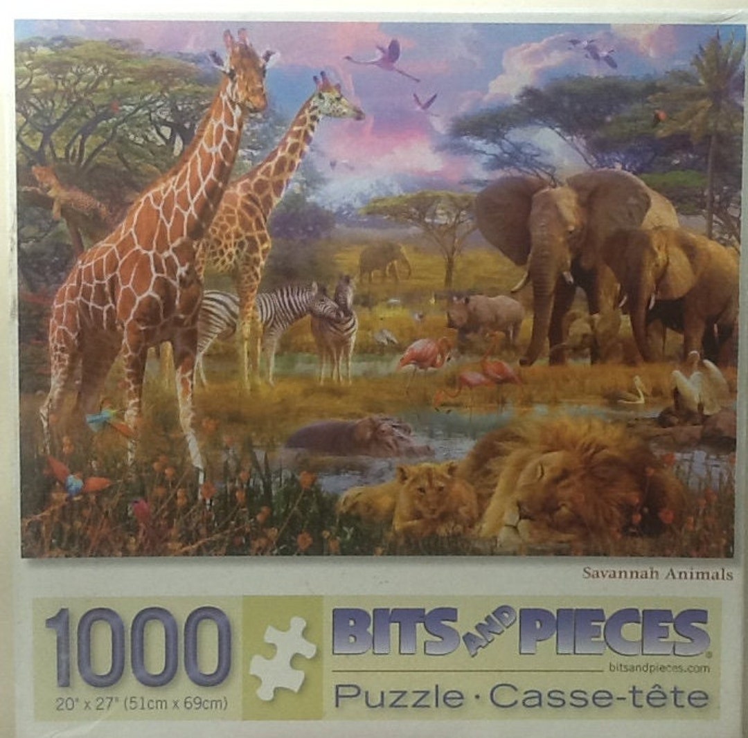 Savannah Animals Jan Patrik 1000 Pc Jigsaw Puzzle 20 X 27 Bits and