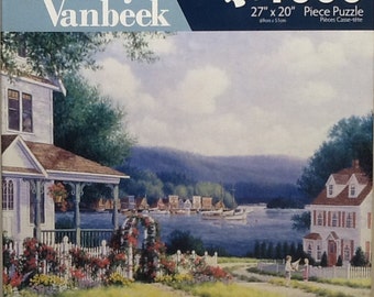 Deer Harbor in Spring the Art of Randy Vanbeek 1000 Pc Puzzle Karmin International