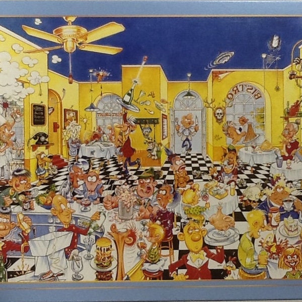 Cool Restaurant Wolfgang Behrendt Agentur Holl 500 pc Jigsaw Puzzle 18.70" X 12.59" Spiel Spass #77208.3 Made In Germany