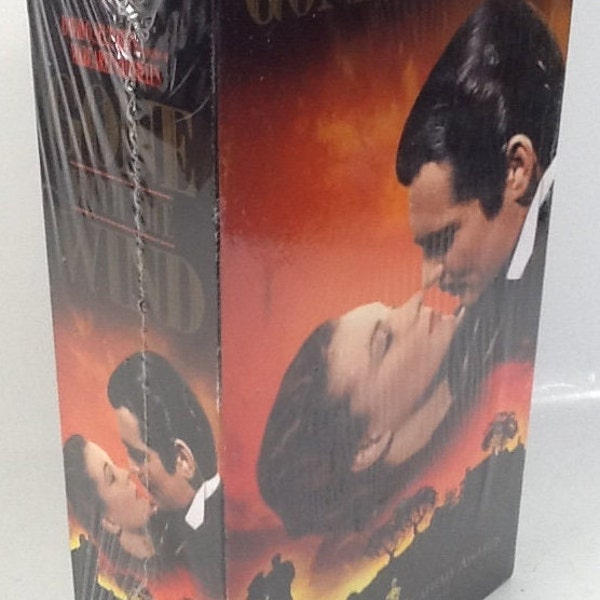 Factory Sealed Gone With The Wind VHS (Double Tape) Clark Gable Vivien Leigh Leslie Howard Olivia deHavilland 1999 Turner Entertainment