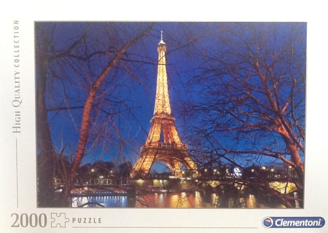 Paris Eiffel Tower High Quality Collection 2000 Pc Jigsaw Puzzle 38-2/5 X  26-2/7 Clementoni 32554 Made in Italy 