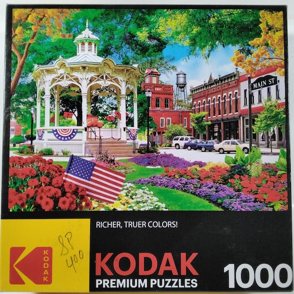 Main Street USA Kodak 1000 pc Jigsaw Puzzle 27" X 20" Cra-Z-Art