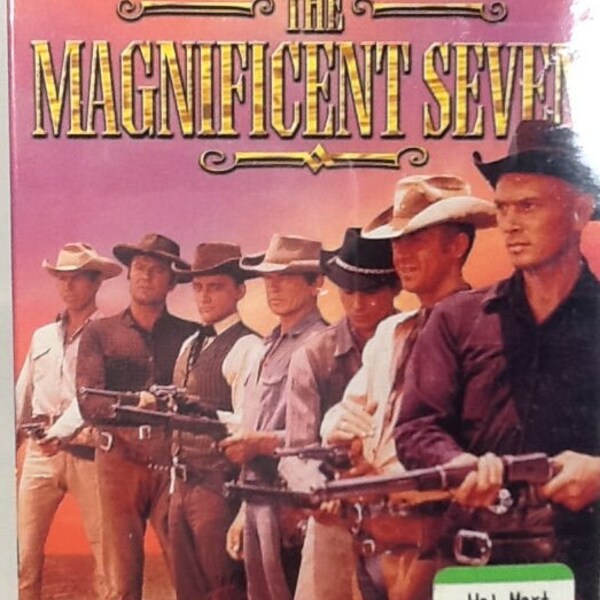 Factory Sealed The Magnificent Seven VHS Yul Brynner Eli Wallach Steve McQueen Charles Bronson James Coburn MGM/UA Home Video Watermark