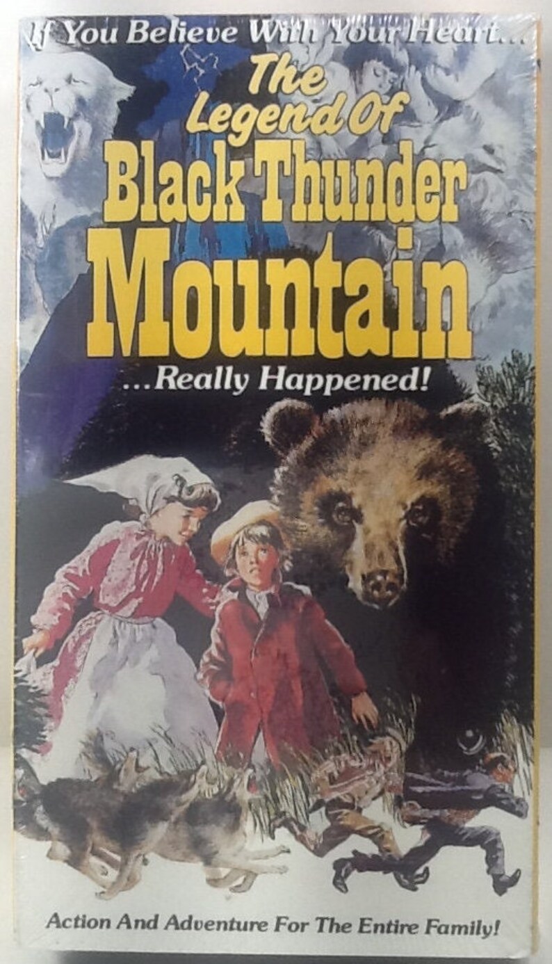Vintage 1991 FACTORY SEALED The Legend Of Black Thunder Mountain VHS Glen Porter Bozo The Bear 1979 Film image 1