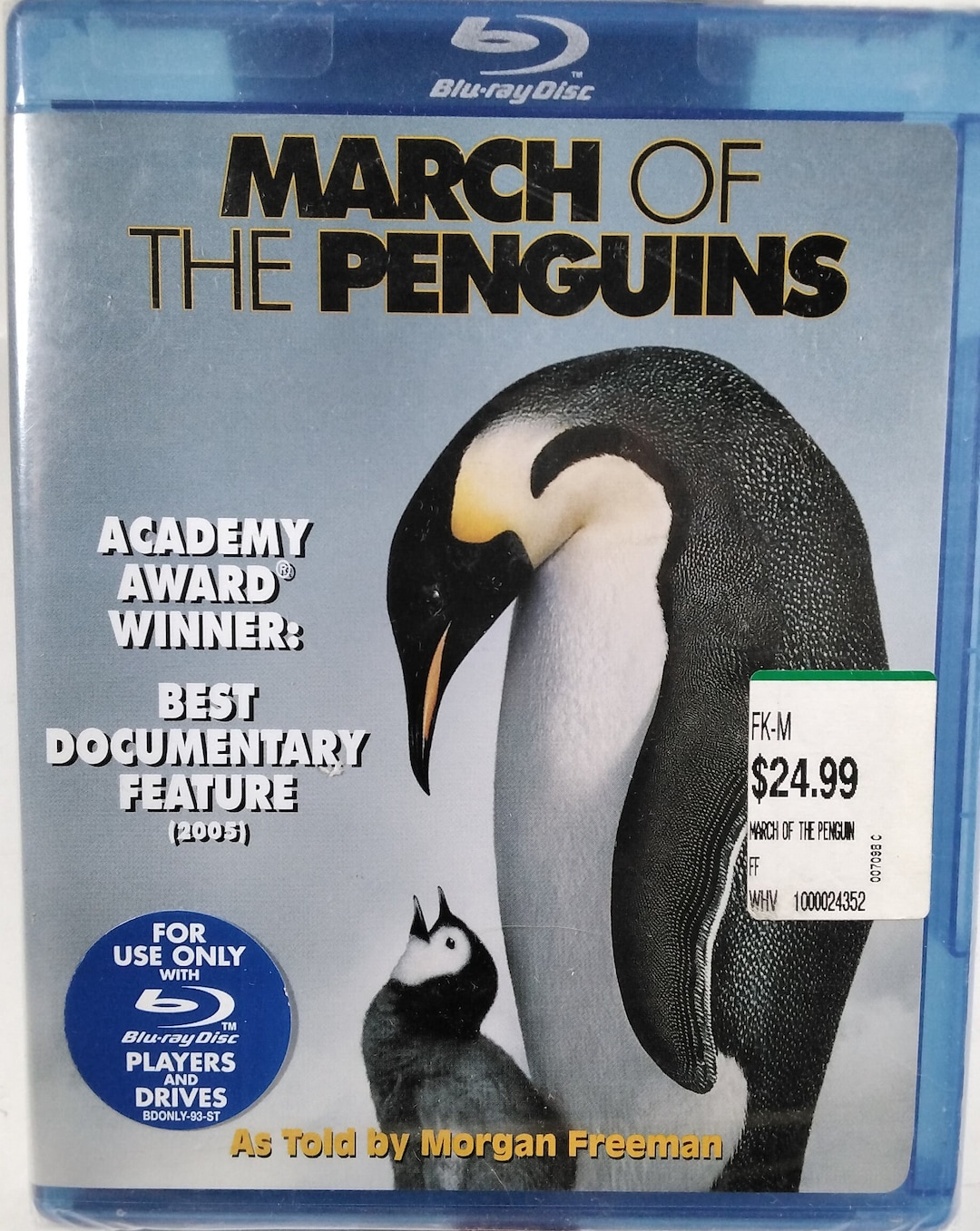 Factory Sealed March of the Penguins Bluray Freeman Etsy