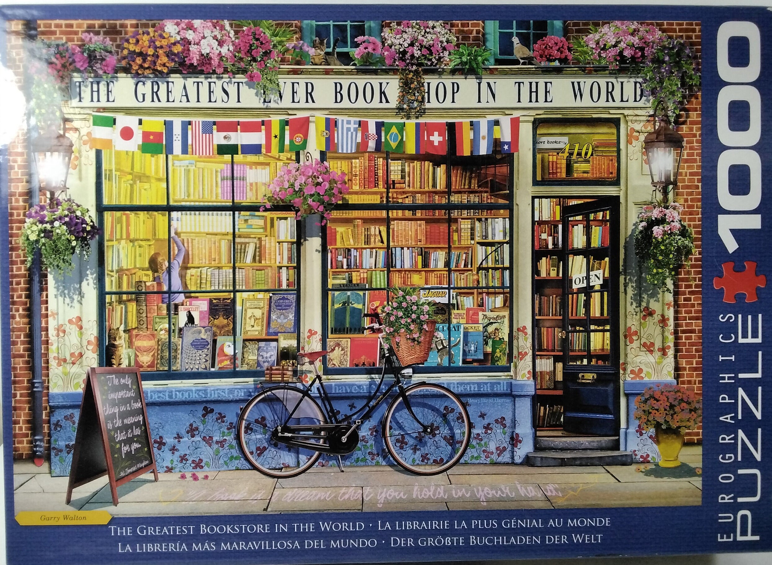 The Greatest Bookstore in the World Garry Walton 1000 Pc 191/4 X 265/
