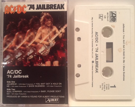 AC/DC CASSETTE '74 Jailbreak 1984 You Ain't Got A 