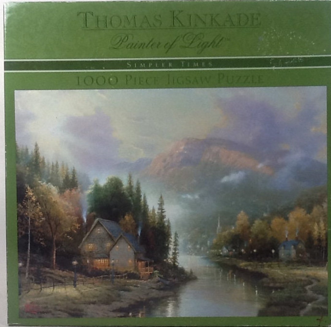 Simpler Times Thomas Kinkade Jigsaw Puzzle 1000 Pc 27" X 20" Ceaco ...
