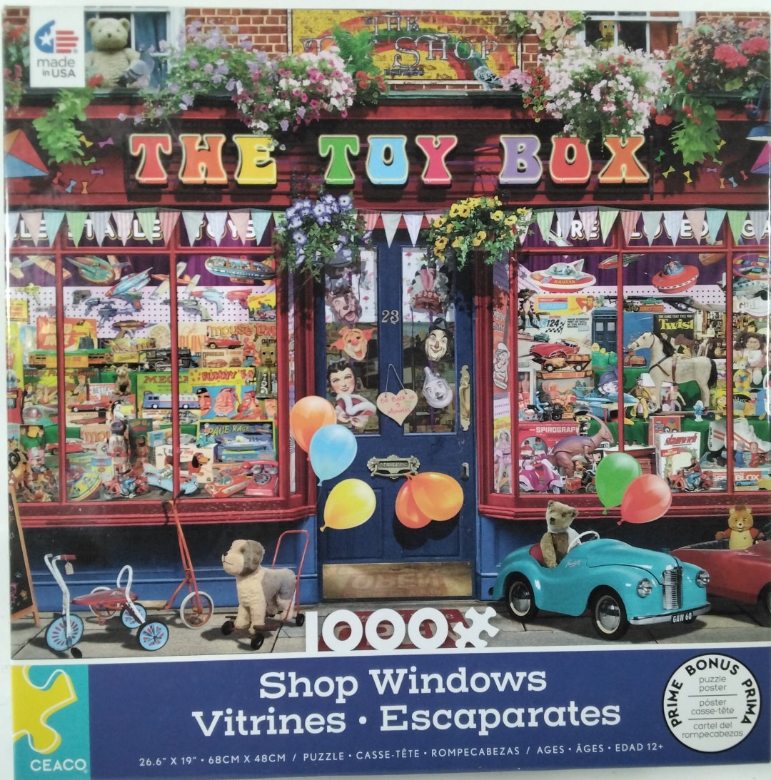 The Toy Box Shop Windows Gary Walton Jigsaw Puzzle 1000 Pc Etsy