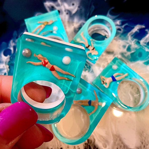 Swimming Pool Ring Jewelry Etsy