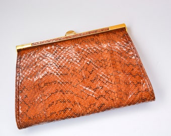 Reptile Clutch with Detachable Shoulder Strap