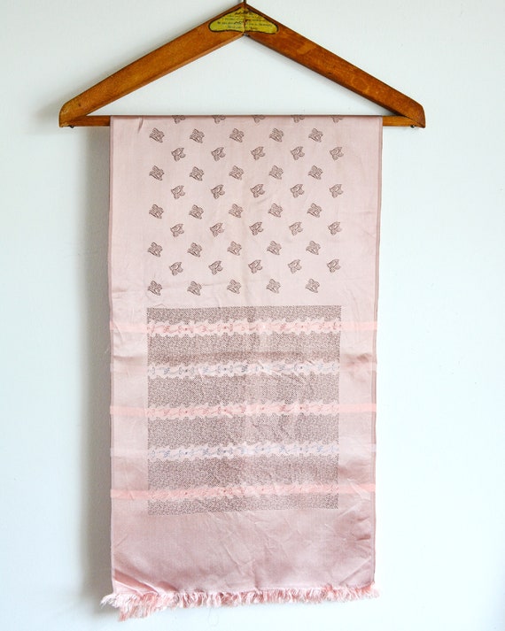 Satin Scarf in Dusty Rose