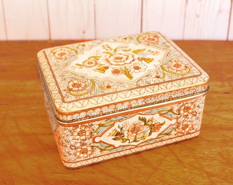 Floral Decorative Tin Made in Holland