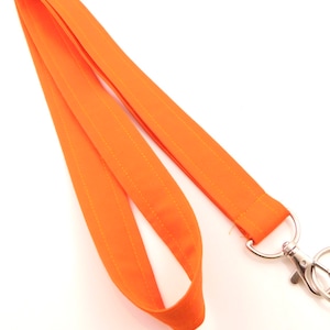Cordón naranja / Cordón para profesores para llaves e identificación / Opción desprendible / Cordón delgado