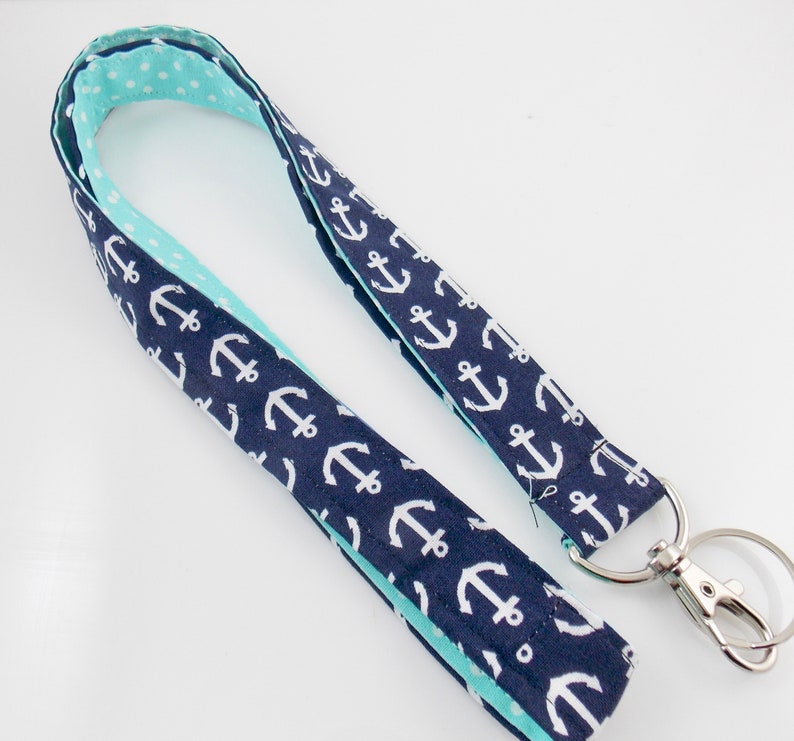 Nautical Lanyard Anchor Lanyard Teacher Lanyard Boat Anchors Etsy