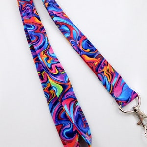 Oil Slick Lanyard, Teacher Lanyard, Trippy Lanyard, Woodstock Lanyard, Psychedelic Lanyard, Nurse Lanyard, Art Teacher Lanyard