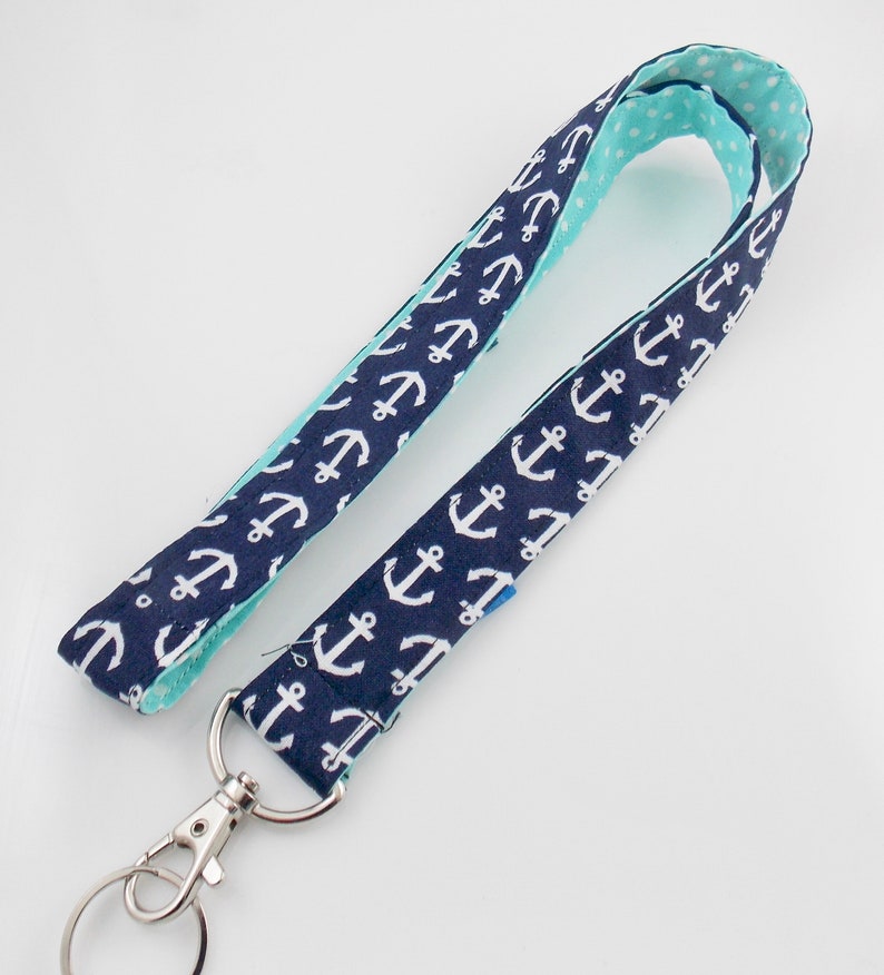 Nautical Lanyard Anchor Lanyard Teacher Lanyard Boat Anchors Etsy