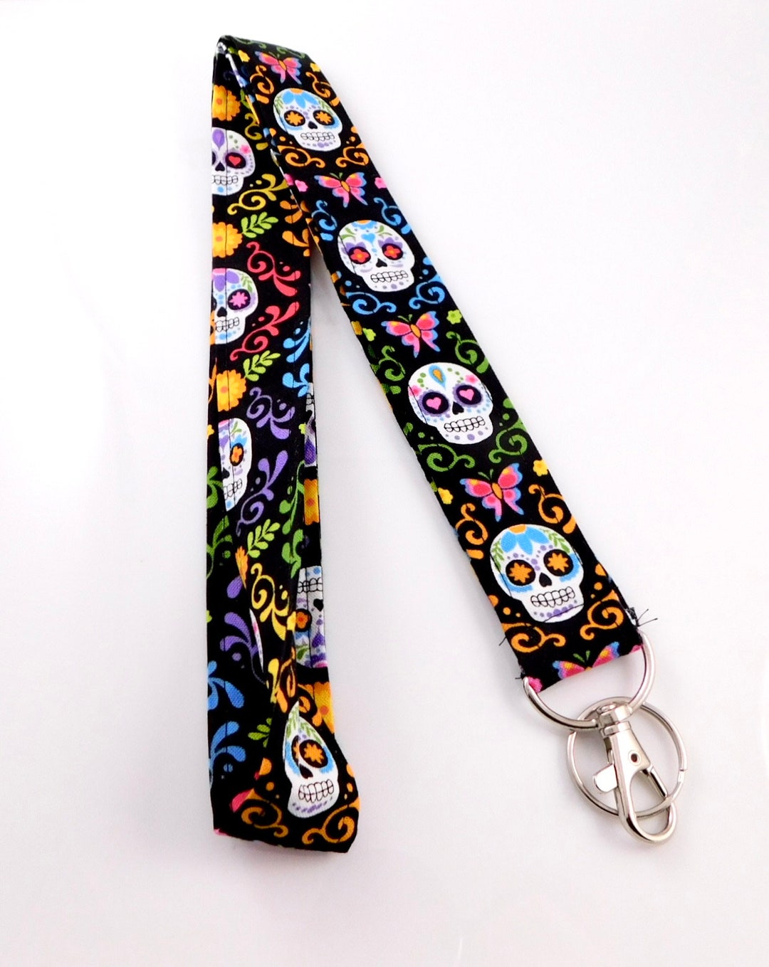 Sugar Skull Lanyard / Day of the Dead Lanyard / Teacher Lanyard / Día