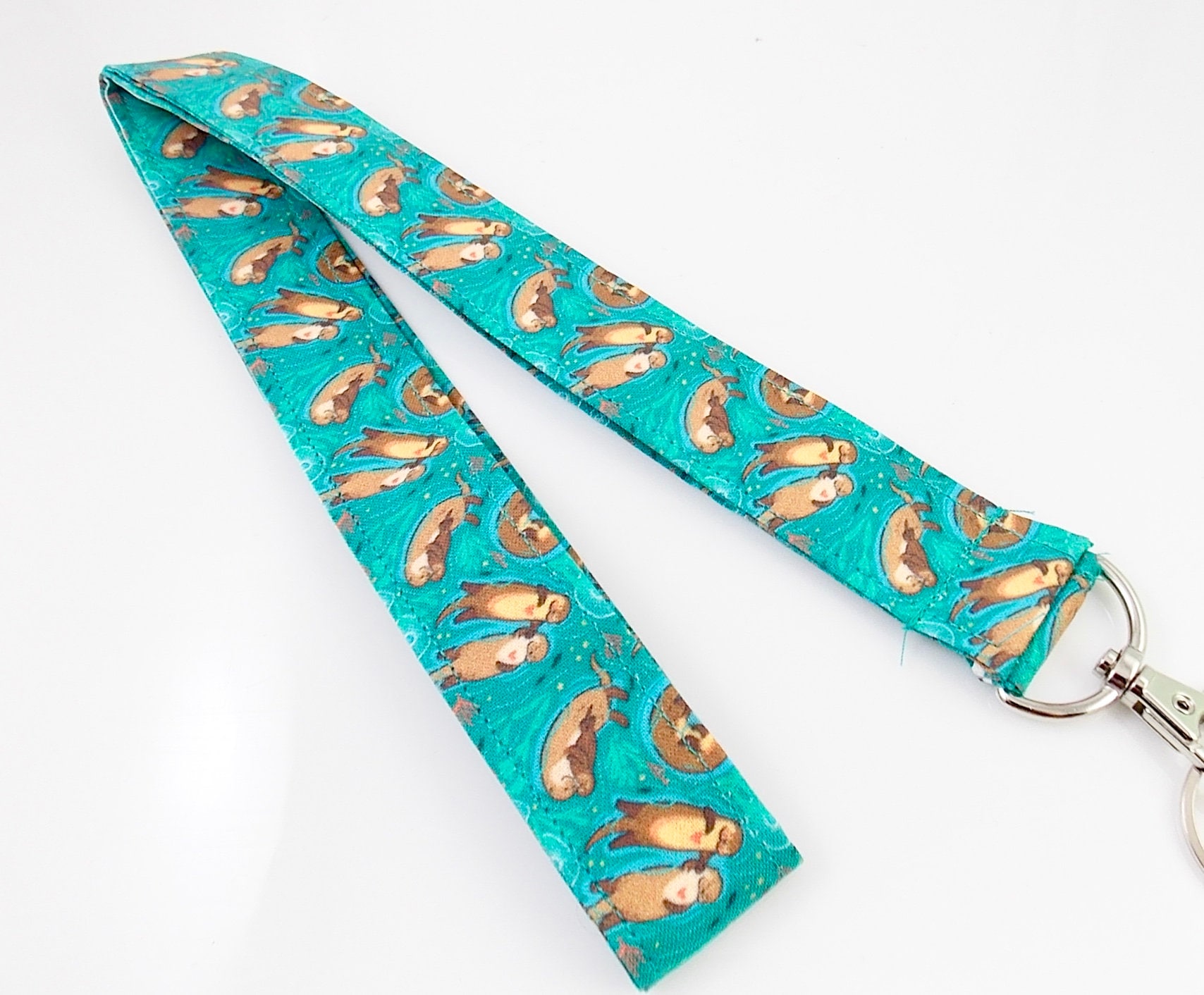 Otters Lanyard ID Holder Cotton Fabric Preschool Lanyard Teacher Gift Coworker Gift for Her Boss Otters Otters Lanyard ID Holder Cotton Fabric Preschool Lanyard Teacher Gift Coworker Gift for Her Boss Otters