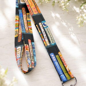 Schlüsselband für Bücherliebhaber, Kunstdruck eines Klassikers, Schlüsselanhänger für Bibliothekare, Bücherfreunde